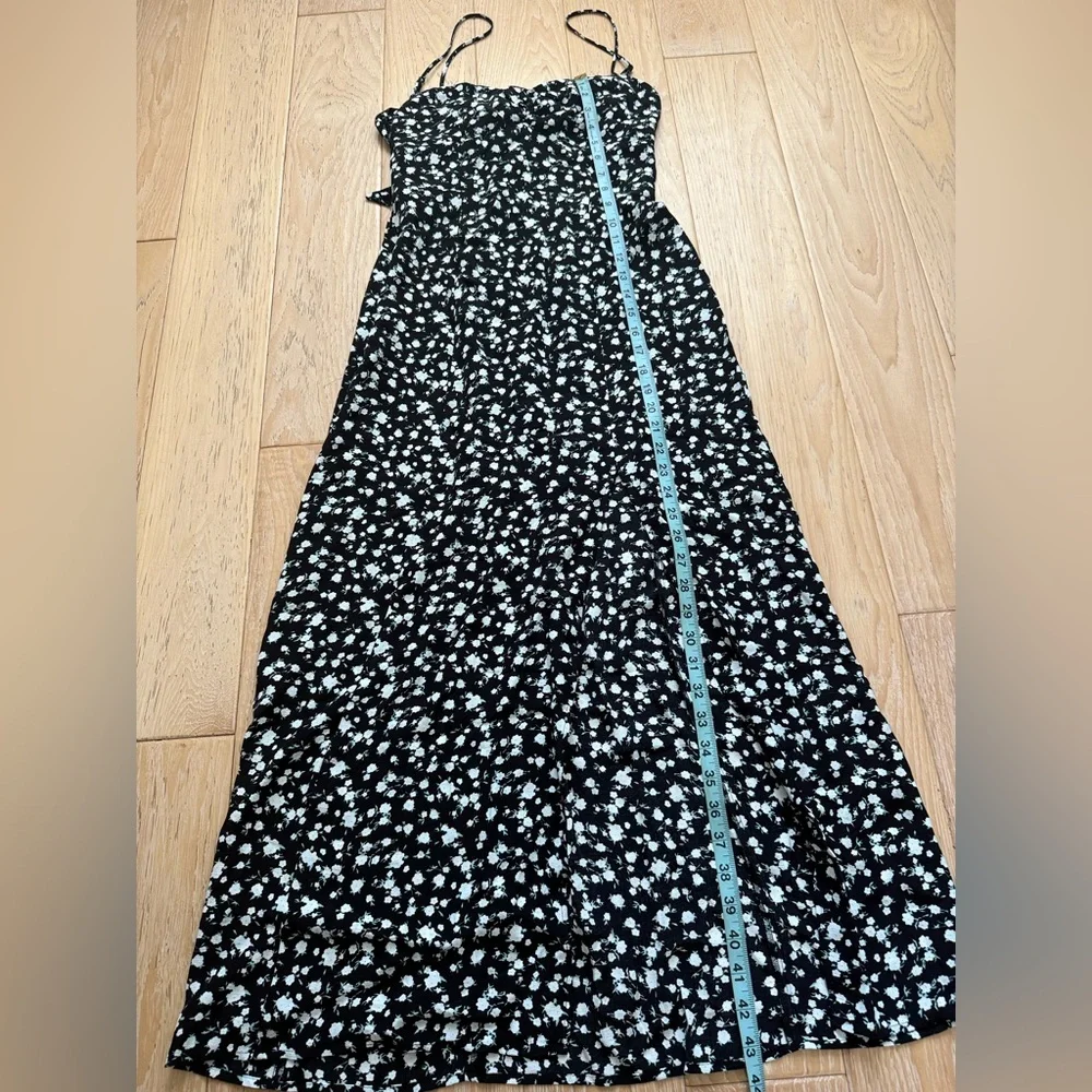 AMERICAN EAGLE Women Dress Cottagecore Boho Floral Summer Slit Maxi Small‎